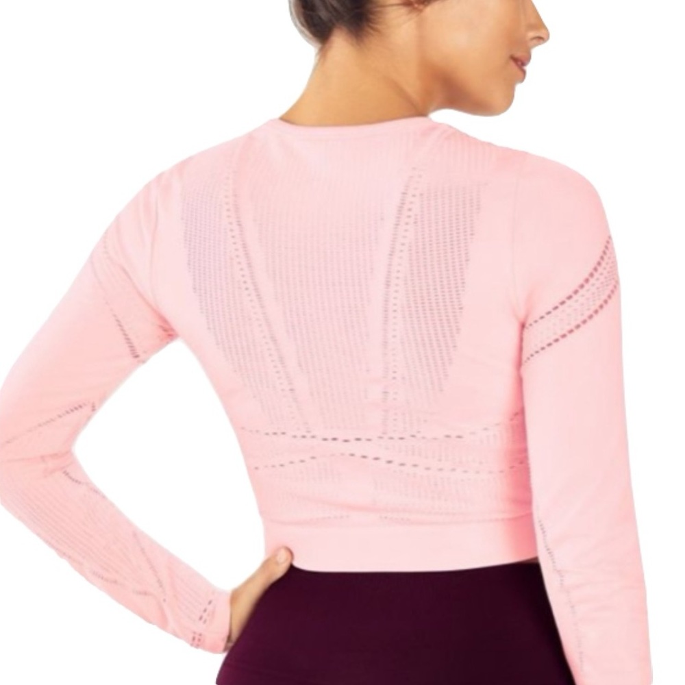 NWT FABLETICS Jaymee Mesh Long-Sleeve Top - Picture 2 of 4